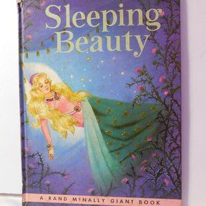 Sleeping Beauty Book 1959 Vintage Rand McNally Giant Book